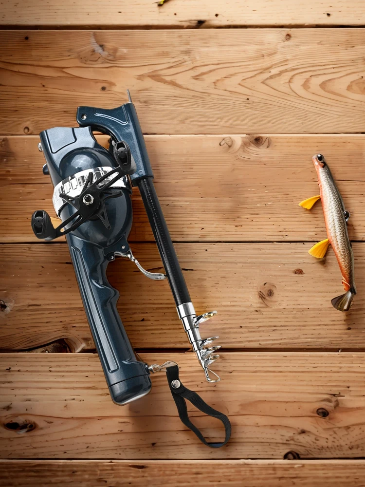 

Портативная складная телескопическая удочка с катушкой и леской, спиннинг из углеродного волокна для рыбалки на открытом воздухе, подарок для мужчин