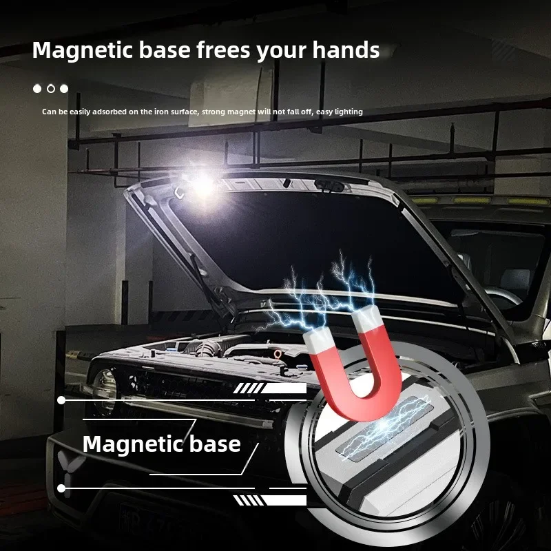 New Keychain Light Type-C Rechargeable Outdoor High Brightness Small Steel Cannon Dual Light Source Strong Light Mini Flashlight