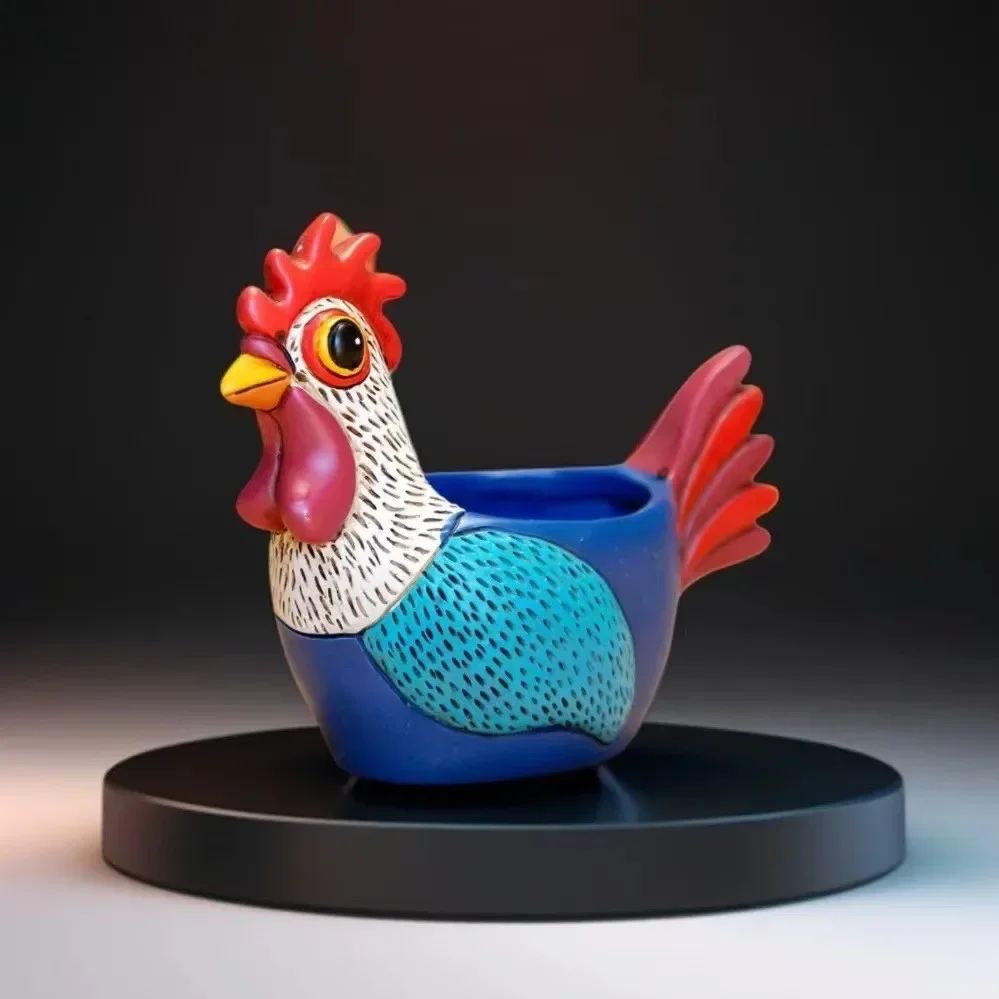 

Creative Garden Rooster Pot succulent vase Crafts Garden Display Home decor Christmas decorations cute flower pot plant pots