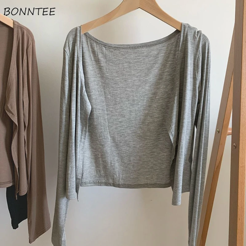 

Куртки женские, 4 цвета, летние, солнцезащитные, женские, темпераментные, простые, универсальные, модные, базовые, свободные, классические, Ulzzang с длинным рукавом