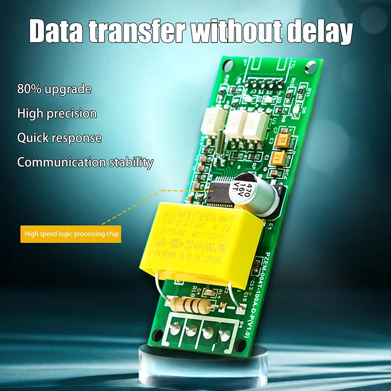 Medidor Multifunções Digital, Tensão Atual Módulo de Teste de Freqüência, Comunicação, TTL Serial, PZEM-004T, AC 80-260V, 100A, 1 Conjunto