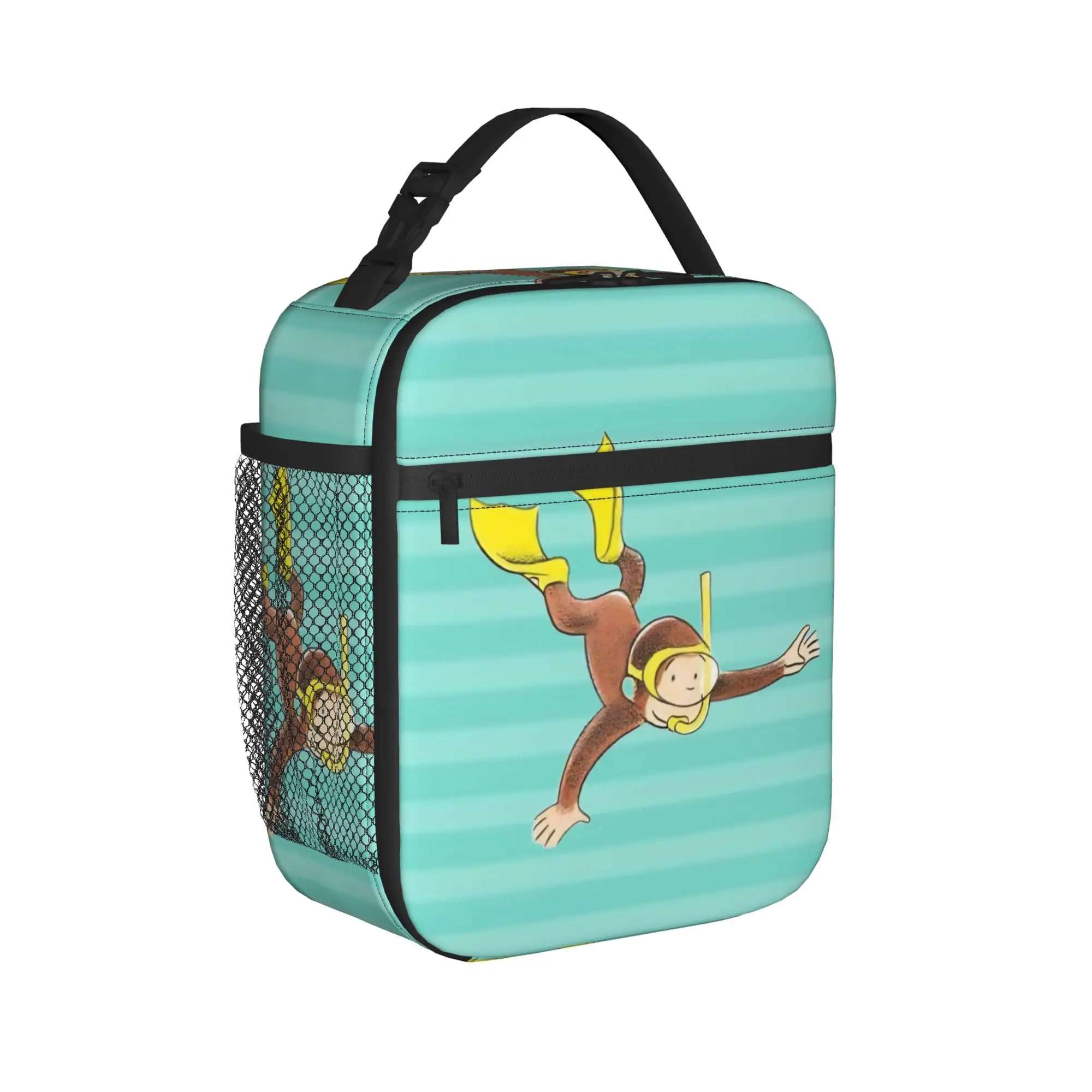 Curious Georges Monkey Cartoon Thermal Insulated Lunch Bag for Picnic  Portable Food Container Bags Cooler Thermal Food Box