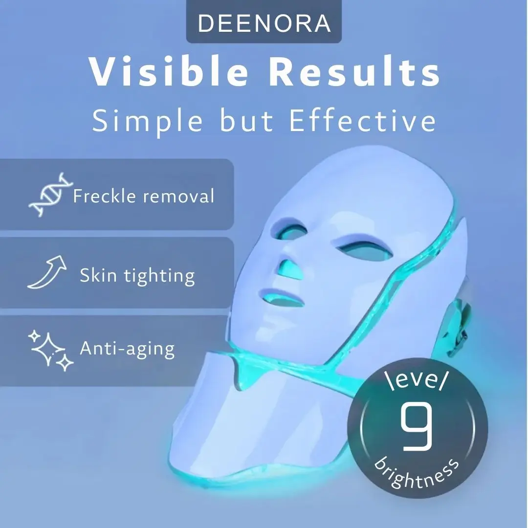 Free Shipping Multi-functional Photon Rejuvenation Brightening Whitening Skin Care Tool Therapy 7-color Tnfrared Beauty Mask