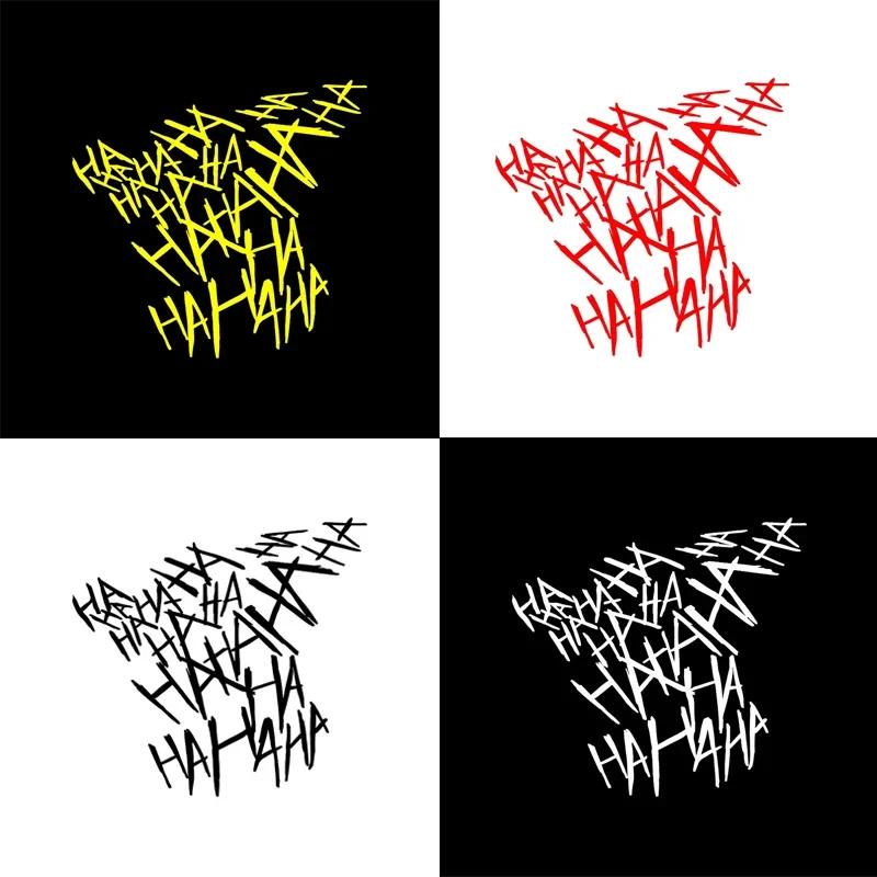 

HAHAHA Car Motorcycle Reflective Sticker Helmet Body Stickers Personalized Decoration Sticker Car Accessories Wholesale