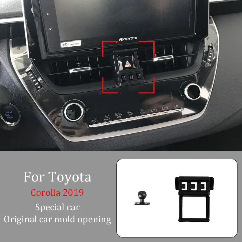 

For Toyota Corolla 2019 Car Phone Holder Wireless Charger Automatic Navigation Bracket