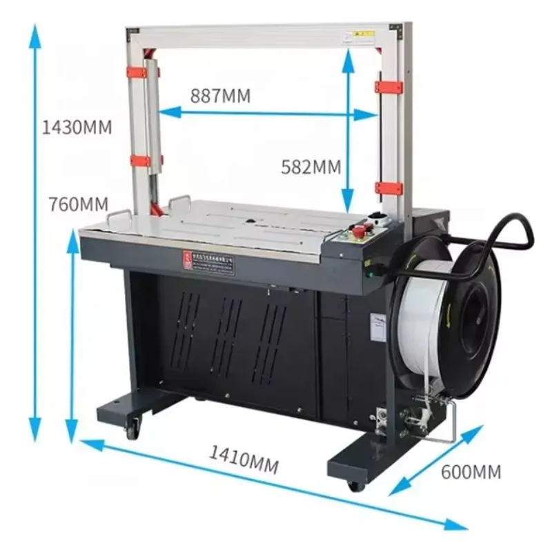 

Automatic Strapping Machine 201A PP PET Belt Bundling Machine Carton Box Banding Strapper