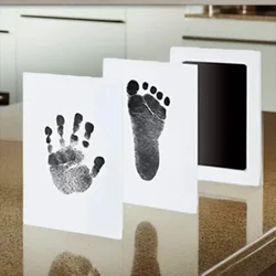 Baby Care Non-Toxic Baby Handprint Footprint Imprint Kit Baby Souvenirs Newborn Footprint Ink Pad for Newborn Baby Gifts