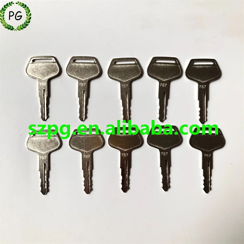 

10PCS 787 Key for Komatsu Excavator PC60 PC200 PC300 PC400