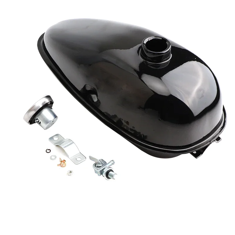 2L 3L 4L Black Gas Tank W/ Cap Petcock For 49CC 50CC 80CC 60cc Engine Motorized Bicycle Petrol Tank Fuel Tank Cap