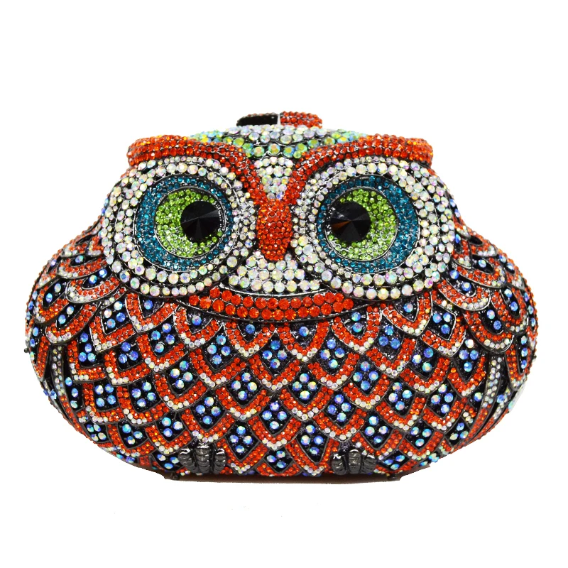 KHNMEET Owl Party Bags for Women Prom Day Clutches Ladies Bridal Evening Bags Animal Purse