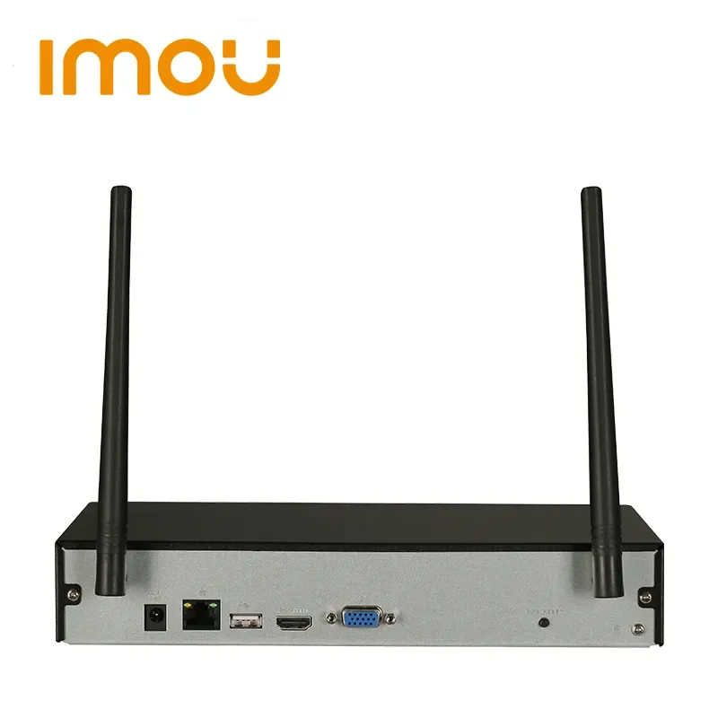 IMOU P NVR 4CH wi-fi لاسلكية دقة NVR غلاف معدني قوي يتوافق مع معايير ONVIF