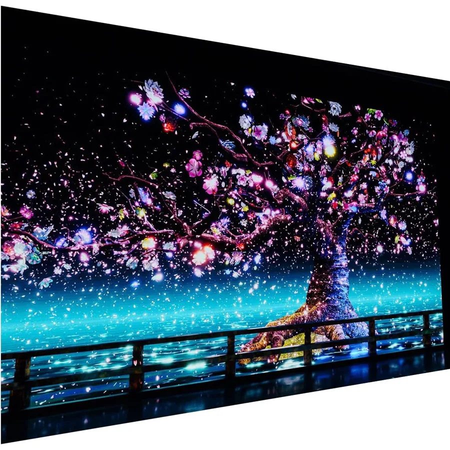 Diamond painting Colorful trees at night DIY 5D Full Drill abstract flower tree Diamond Embroidery Cross Stitch Kits Home Decor