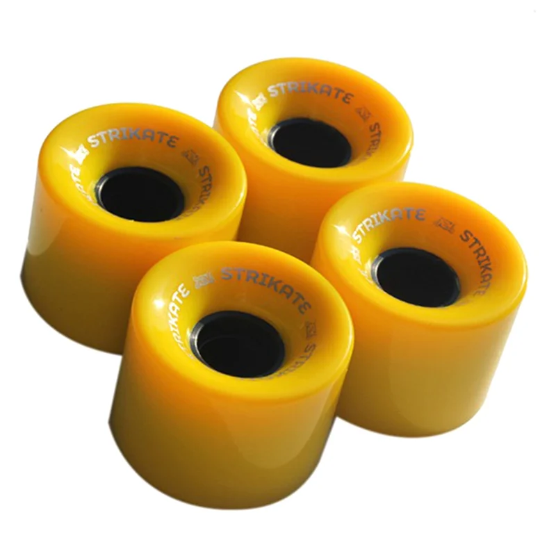

AM-4Pcs 60X45mm Cruiser Skateboard Wheels PU Wheels Long Board Cruiser Wheels, Yellow