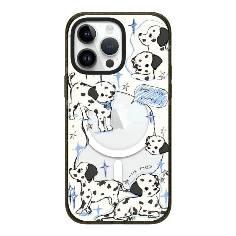 

MagSafe Acrylic Music Dog Phone Case Cover for IPhone 11 12 13 14 15 Pro Max Case