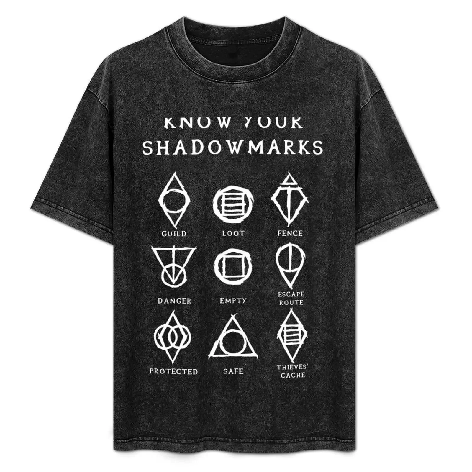 

Футболка с принтом Know Your Shadowmarks (Light) в минималистичном стиле