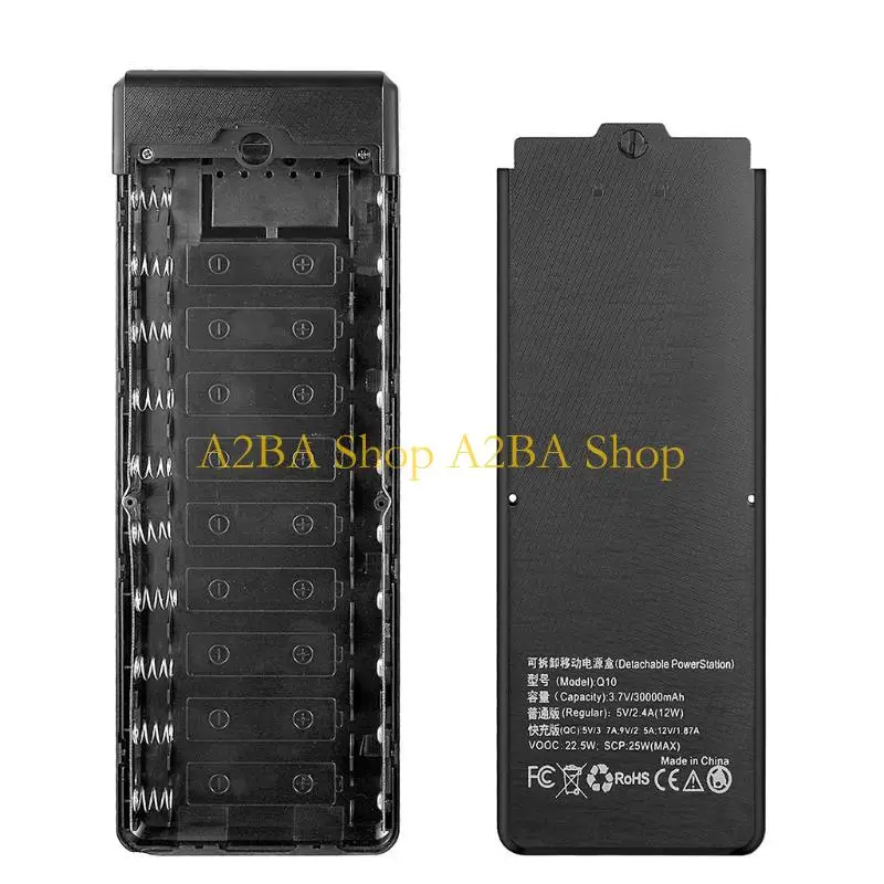 

A2BA DIY для коробки для хранения Shell Съемный аккумулятор QC3.0 PD 10x18650 для