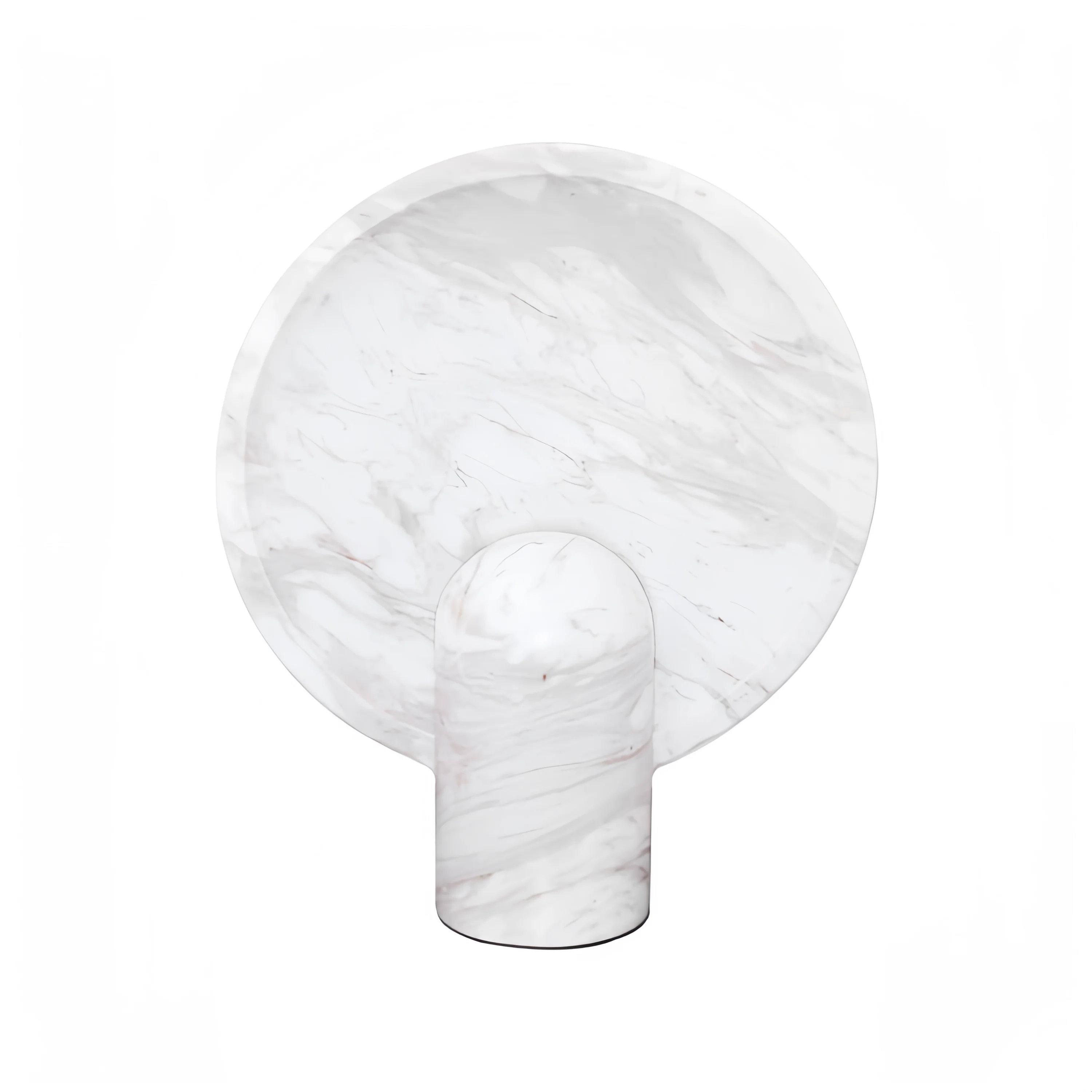 

Modern Nordic Alabaster Table Lamp with G9 LED Bulbs Minimalist Design for Reading Room or Living Room Marble Lamp Base