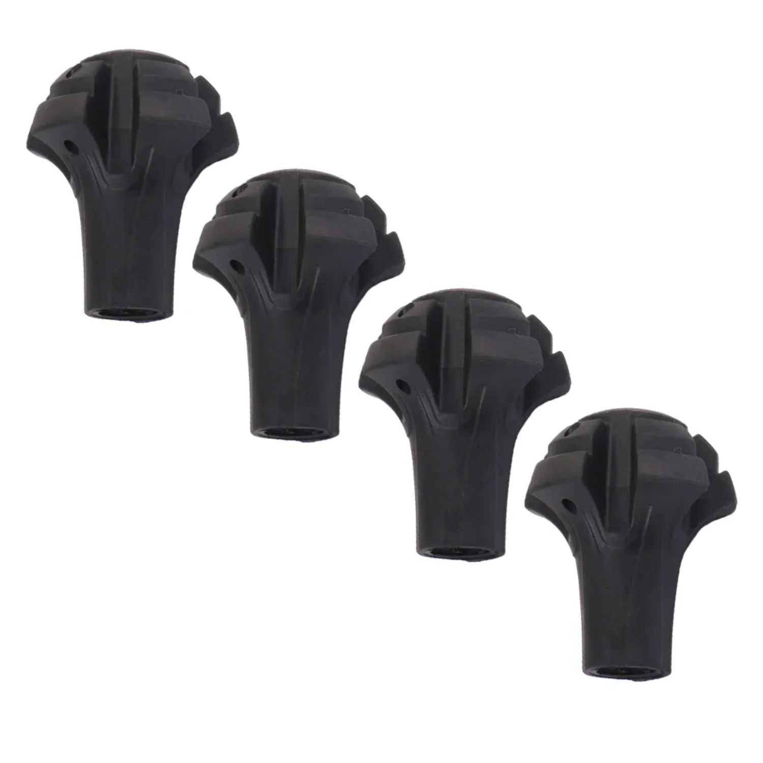 

4 Pcs Trekking Pole Cover Accessories Foot Protector Cane Crutch Supplies Food Pad Walking Stick Anti-skid Sleeve Non-slip Kdc S