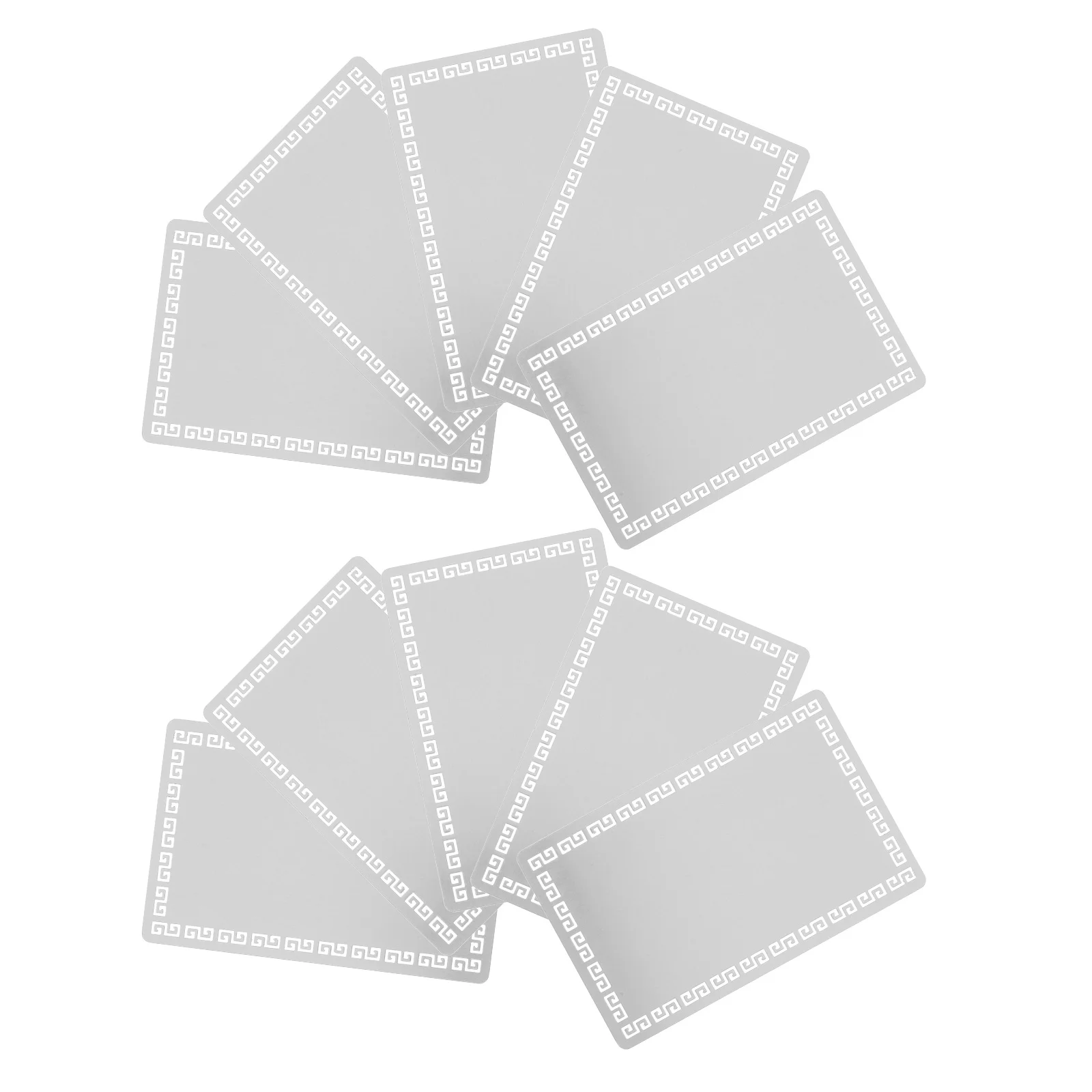 10 Stück Namenskarten aus Aluminiumlegierung, blanko, Sublimations-Visitenkarten, doppelseitiger Druck, Metall-Visitenkartenrohlinge, glatte Kanten