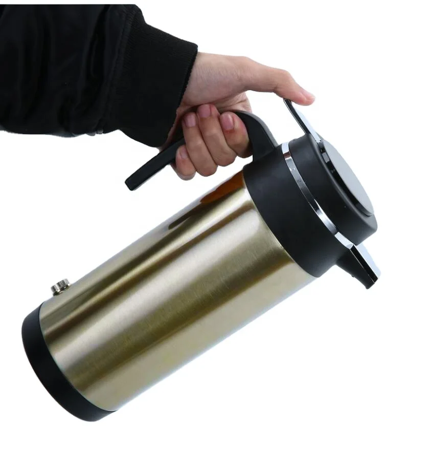 

Электрический чайник для грузовика 12 В/24 В, 1000 мл, автомобильный чайник из нержавеющей стали с подогревом