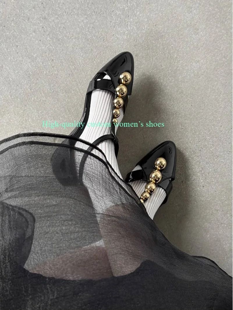 Pointed Toe Instep Openwork Gold Circular Metal Buckle Decorative Women's Stiletto Heels Asakuchi Ankle Buckle Women 2026 New