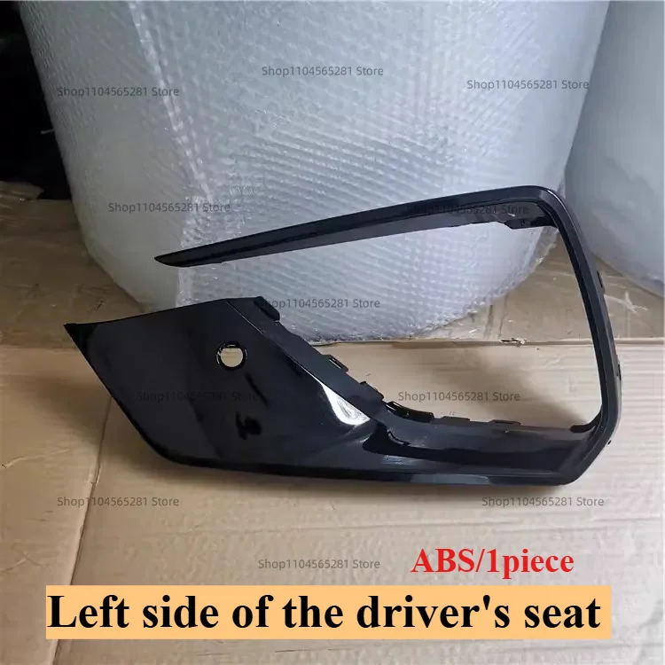 Fit For Hongqi HS3 2019-2022 Front Bumper Trim Fog Light Bezel Glossy With Parking Sensor Hole Fog Lamp Outer Garnish Panel