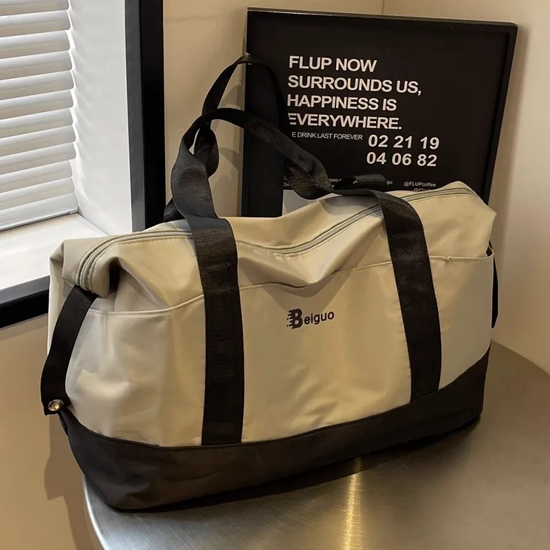 Large Capacity Travel Bag Men's Handheld Business Trip Portable Luggage Fitness Pregnancy Storage Bag Oxford Cloth Fashion Trend