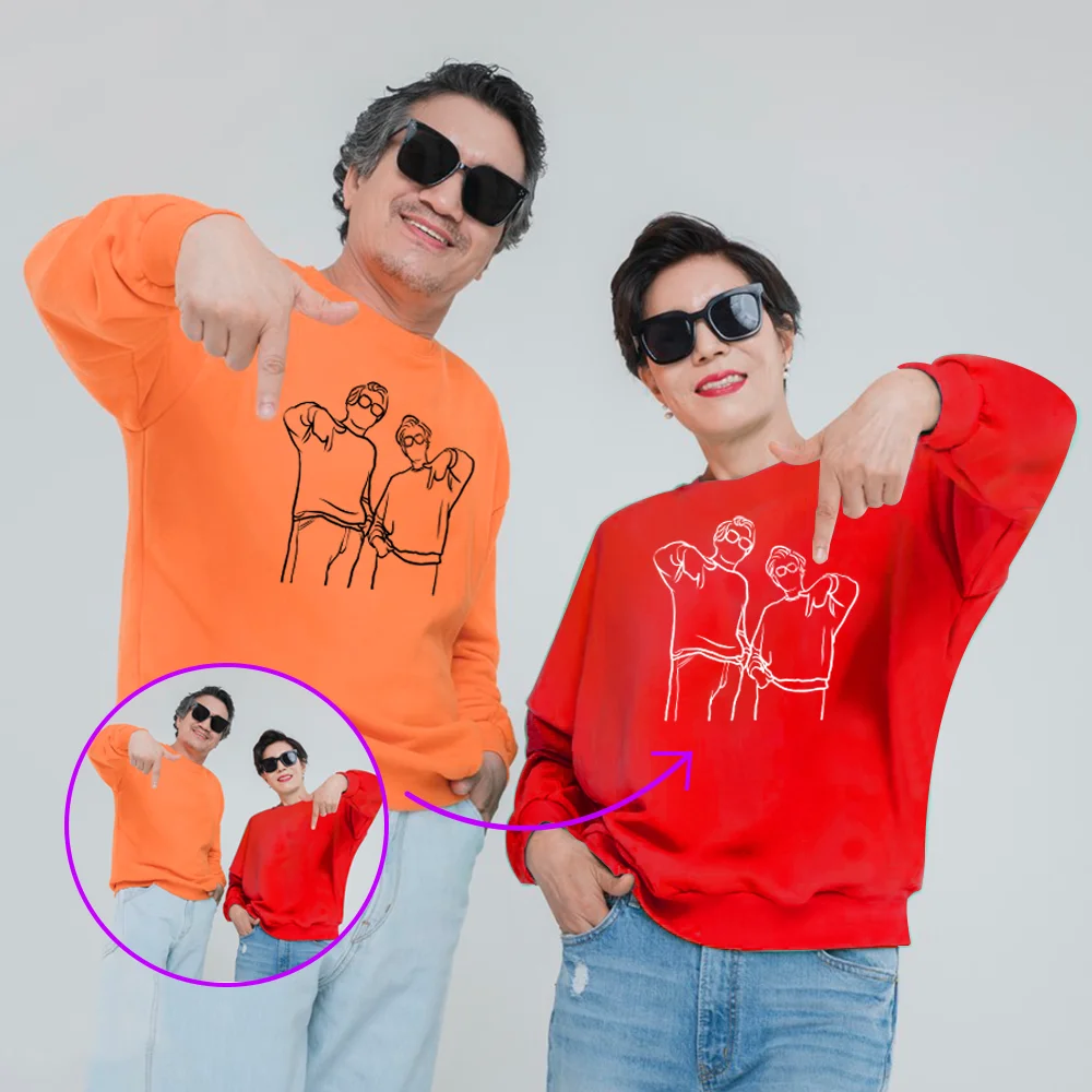 

Personalized Photo Custom Sweatershirt Christmas gift diy your logo hoodie
