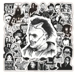 10/30/50PCS Black and White Horror Movie Theme Graffiti Waterproof Sticker Suitcase Notebook Table Water Cup Helmet Wholesale