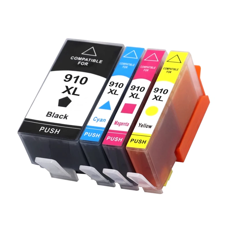 4pcs Compatible For hp 910xl 910 ink cartridge for hp OfficeJet Pro 8010/8012/8020/8022/8023/8024/8025/8026/8028/8035 printer