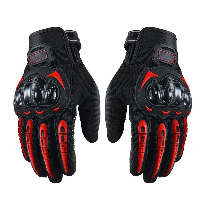 Pair Touchscreen Motorcycle Gloves Full Finger Touch Screen Sport Riding Bike Bicycle Cycling Racing Gloves