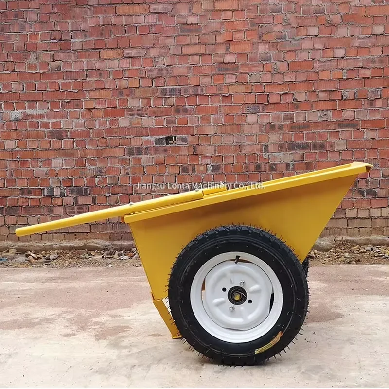 LONTA 2 Wheels Portable Trolley Heavy Wheelbarrow Garden Construction Tool Cement Concrete Mixer Wheel Barrow