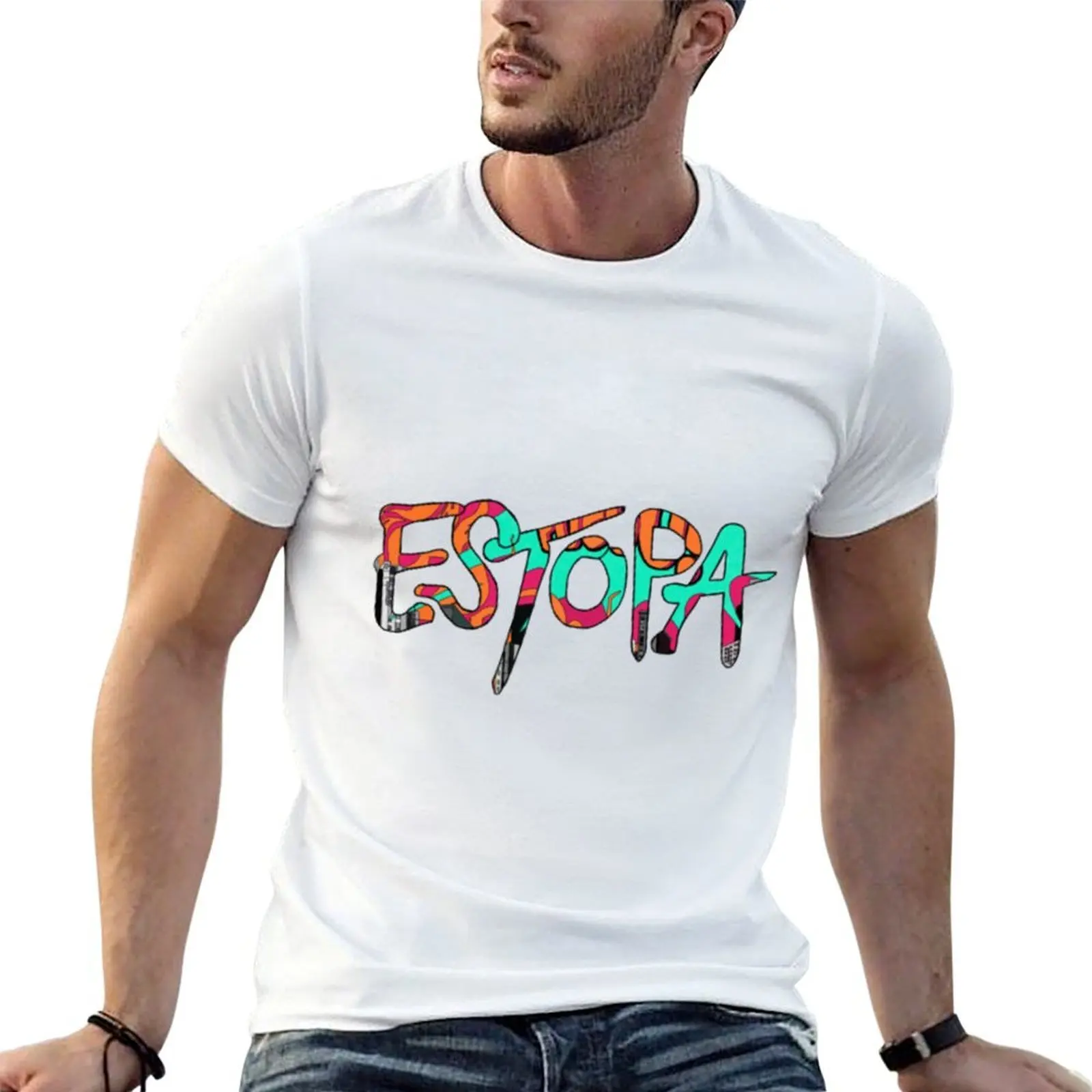 

E S T O P A (Fire) T-Shirt man t shirt cotton high quality man t shirt luxury shirts for man cotton soft T-shirt