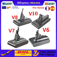 Battery 21.6V for Dyson Vacuum Cleaner V6 V7 V8 SV09 SV11 Sv10 DC62 Absolute Fluffy Animal Pro Rechargeable Batteries