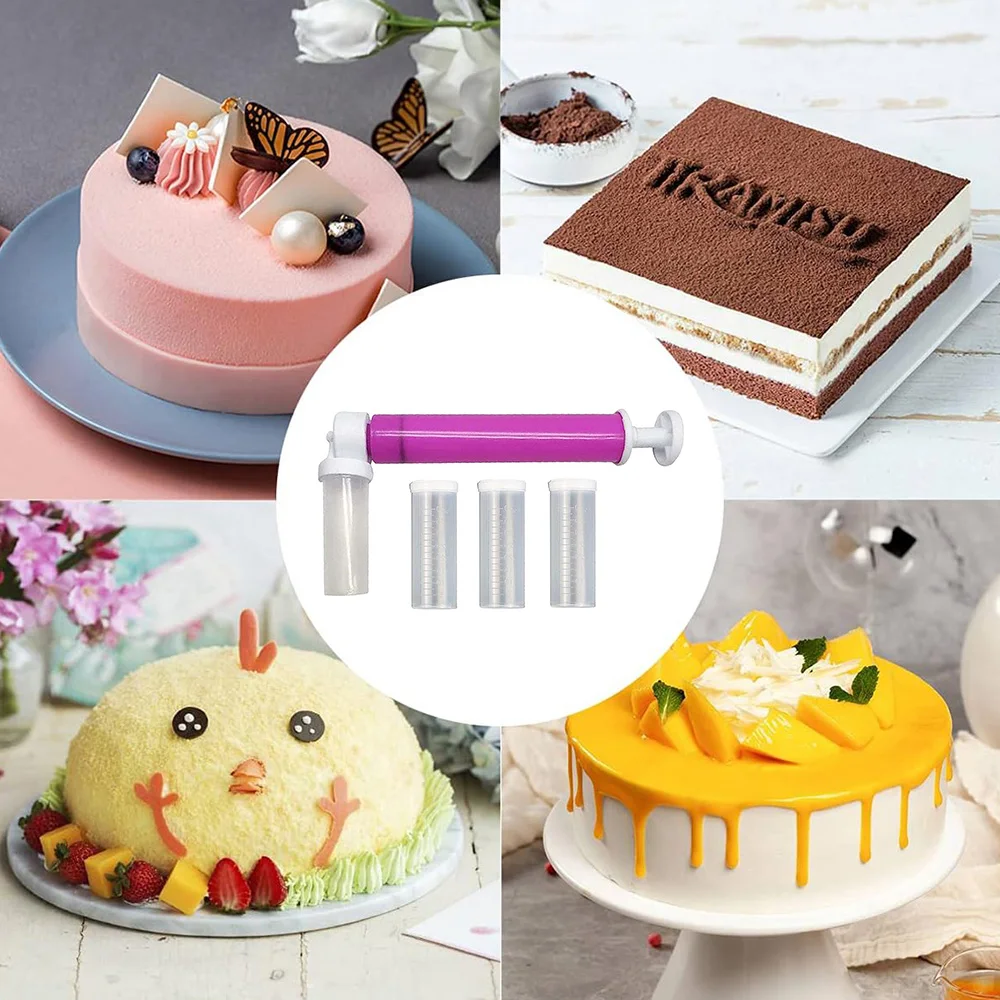 Manual DIY Cake Airbrush Spray Gun Decorating Spraying Coloring Baking Decoration Cupcakes Desserts Kitchen Pastry Tool