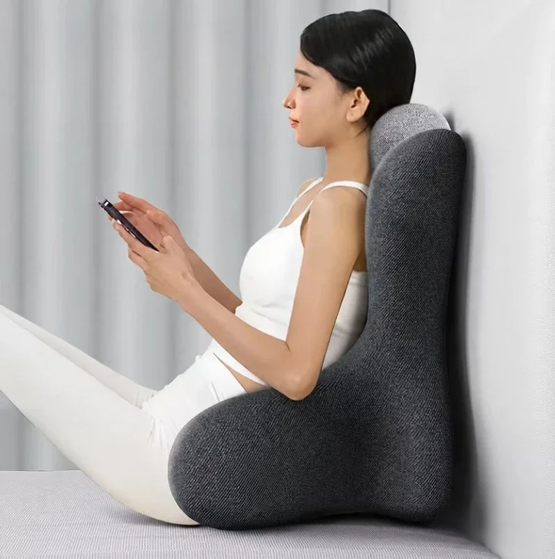 Ergonomic Reading Pillow Bedhead Backrest Neckwaist Protection Pad Large Sofa Cushion Napping Lying Down Leg Backrest Cushions