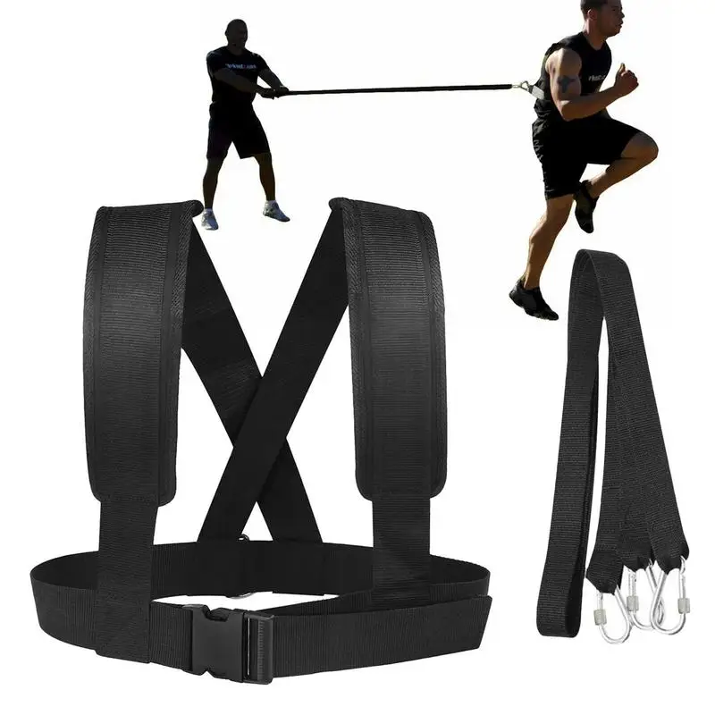 Sled Harness Professional Sled Harness Tire Pulling Harness Resistance Training Weight Sled Resistance Training Speed Harness