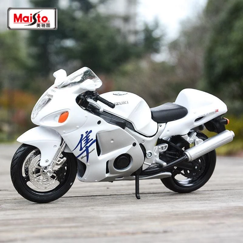 Maisto 1:18 SUZUKI Hayabusa GSX-1300R modello di moto in lega Diecast Metal Toy Street Motorcycle Model Collection regalo per bambini