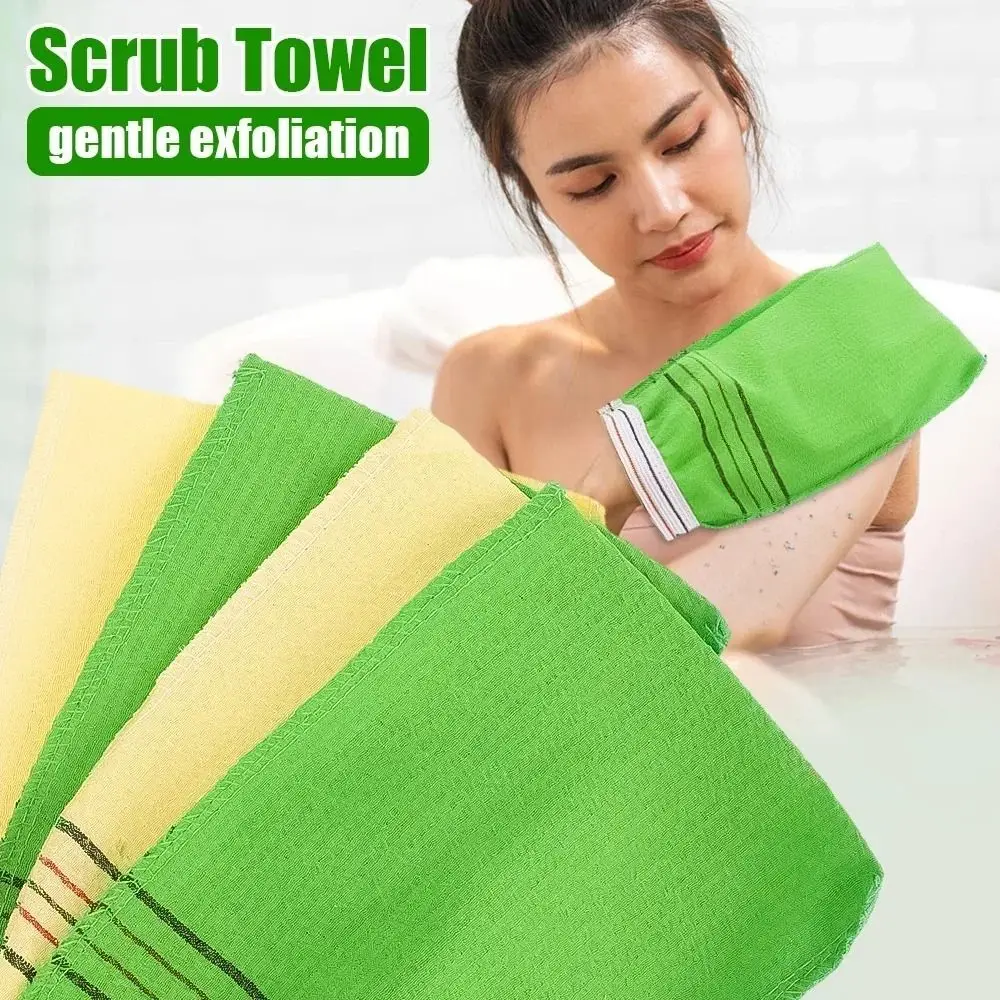 

New Portable Shower Bath Scrub Glove Coarse Grain Simple Exfoliating Towel Shower Towel Adults