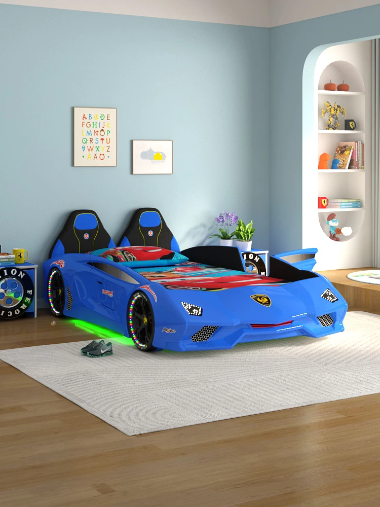 Children's bed, boy's car bed, multifunctional child bed, separate bed, divine tool, single bed