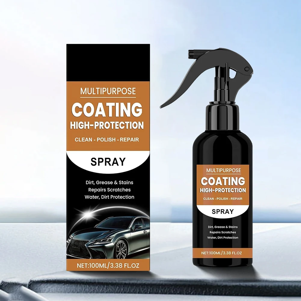 Fast Acting Car Coating Spray High Shield Water and Dirt Repellent 100ml for Car Exterior Protection and Shine