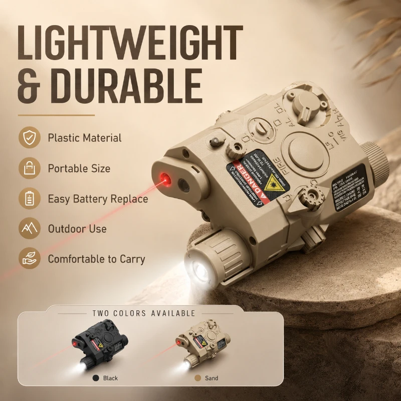 

Compact PEQ15 Tactical Box IR Signal Lamp Adjustable Aiming Flashlight 20mm Rail Airsoft Accessories