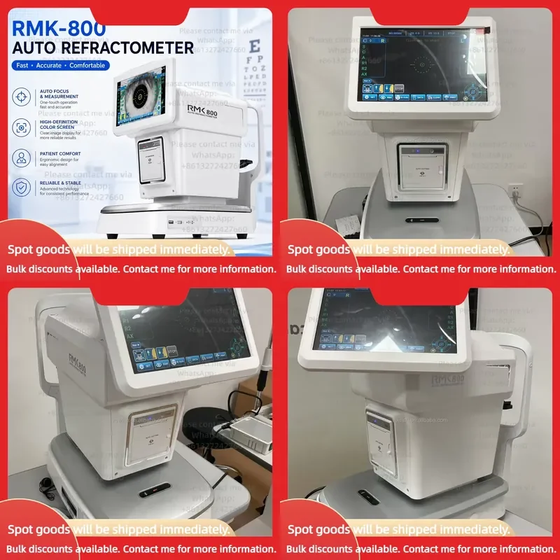 China Auto Refractor Keratometer Ophthalmic Refractometer with Auto Tracking Function RMK-800 Clinic Hospital Eye Test