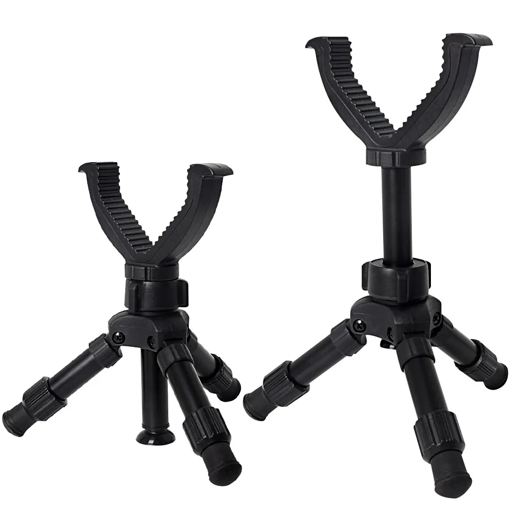 Portable Hunting Gun Tripod Adjustable Rifle Support Mount Monopod Outdoor Practice Floor Holder Tripods for Hunting Shot