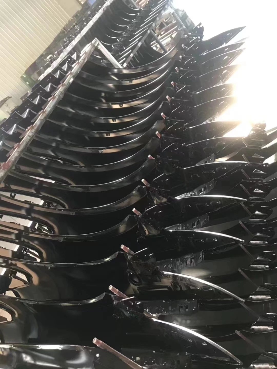 مألوف أسود لامع مع مادة ABS مع ضوء