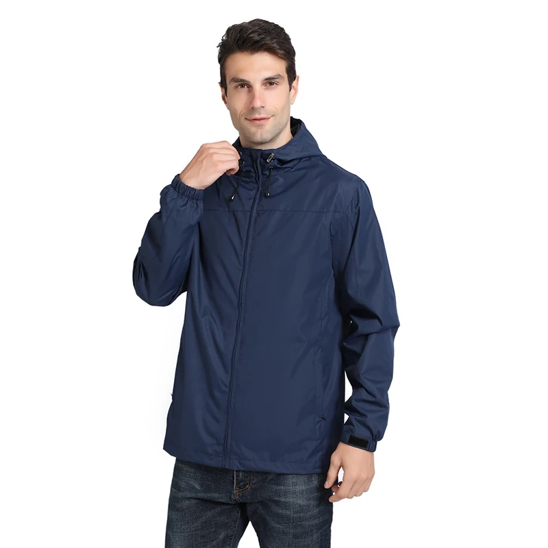 Chaqueta de exterior para hombre, cortavientos deportivo impermeable a prueba de viento, chaqueta con capucha para primavera y otoño, novedad de 2022