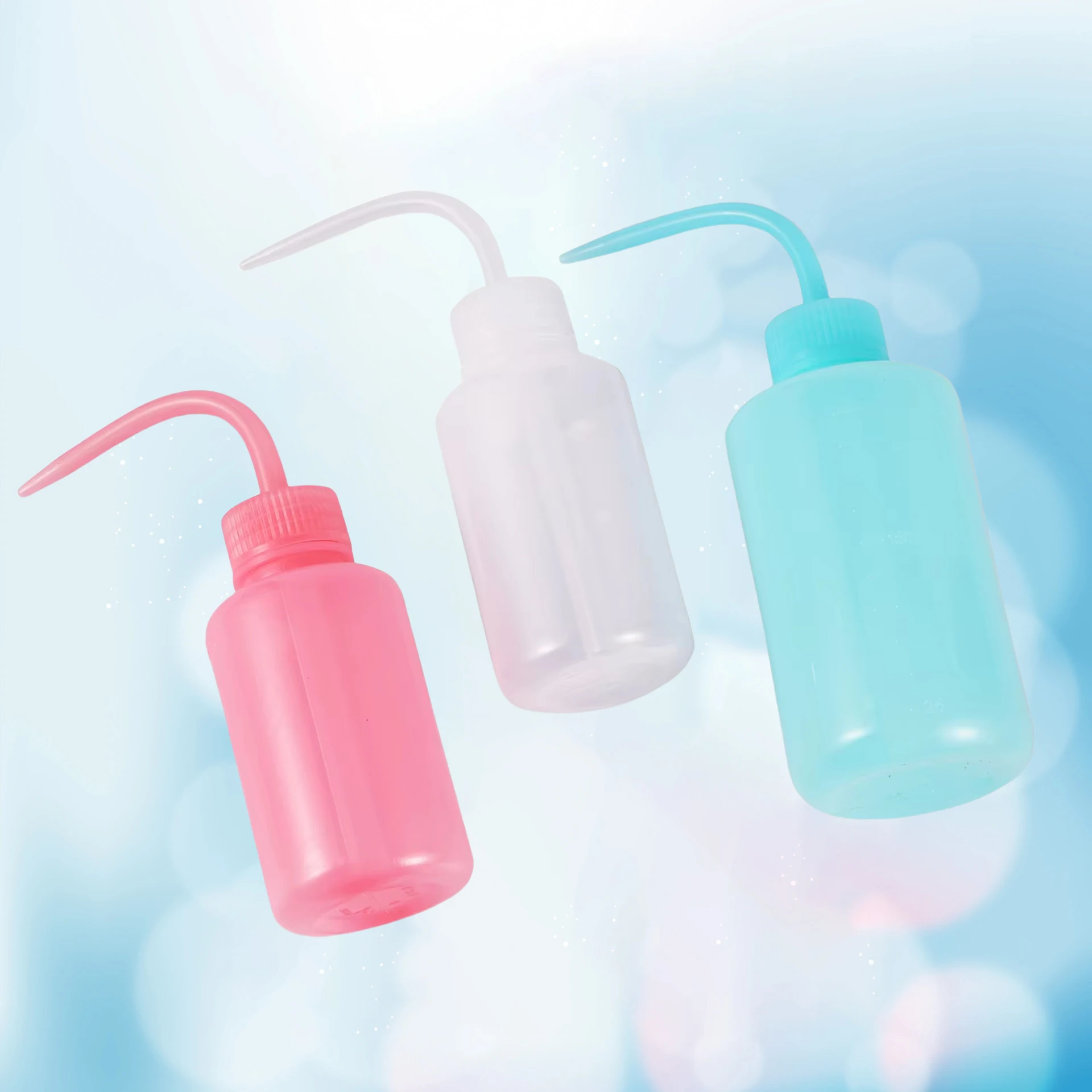

1Pc 150/250/500mL Long Elbow Squeeze Clear Kettle Lab LDPE Bottle 120ML Watering Can Home Cleaning Nutrient Liquid Bottle
