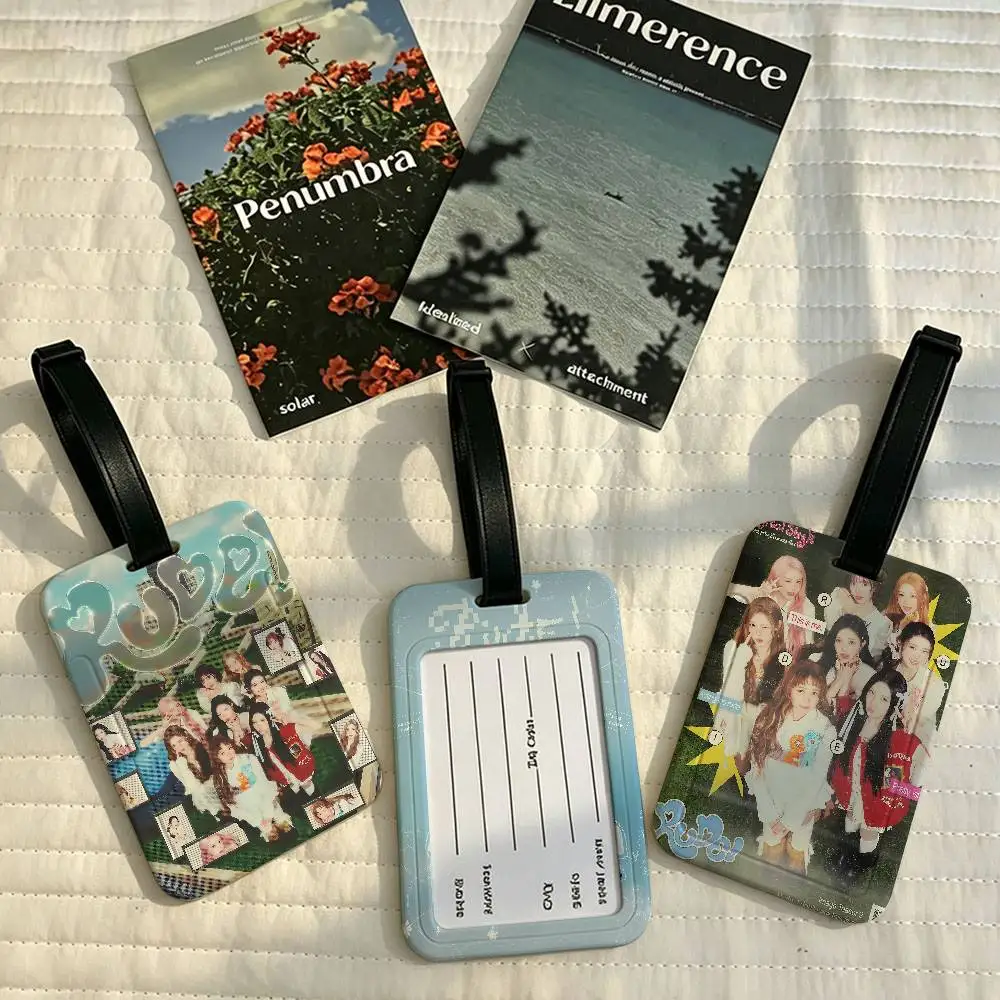 Group H-Hearts2Hearts PVC Baggage Identification Tag Anti lost Information Card Holder Travel Suitcase Name Tag