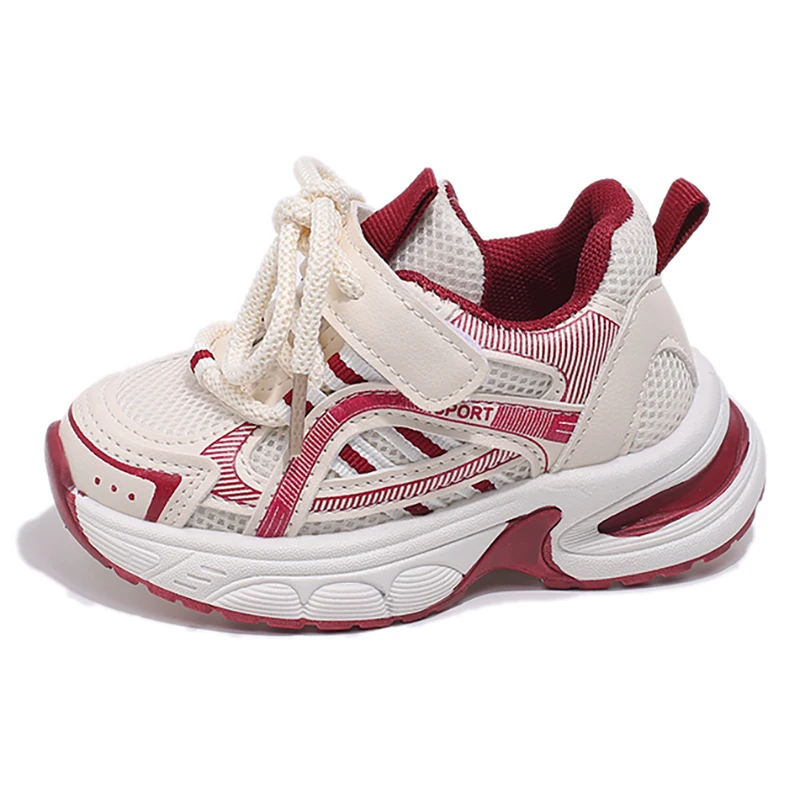 

2026 Trend Fashion Sport Shoes For Children PU Leather Waterproof Kid's Sneakers Ergonomics Soft-soled Running Shoes Boys Girls