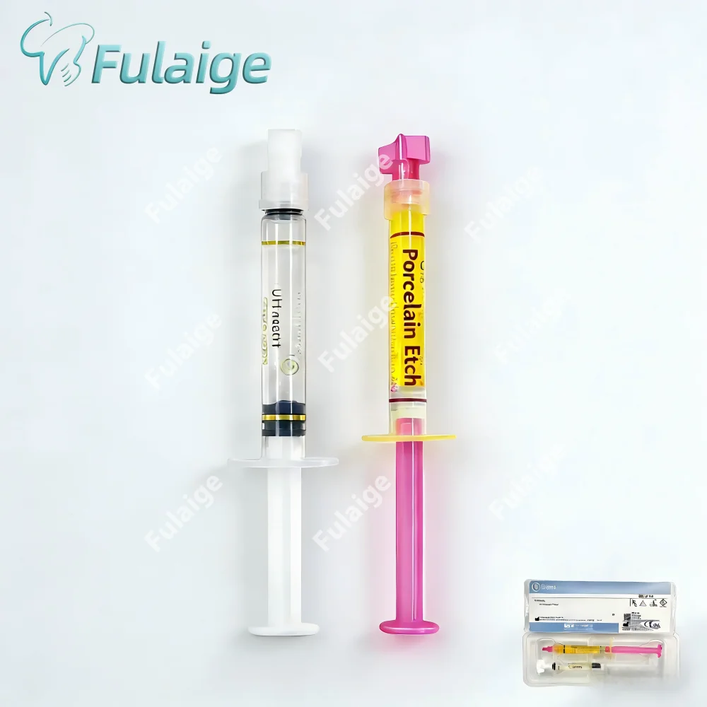 Porcelain Agent Acid Coupling Etching Dental Treatment Veneer Hydrofluoric Silane Zirconia Restoration All-ceramic White Teeth